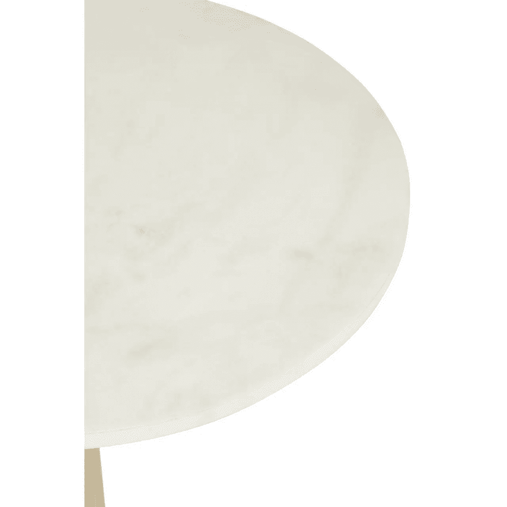 Elsie White Marble Side Table