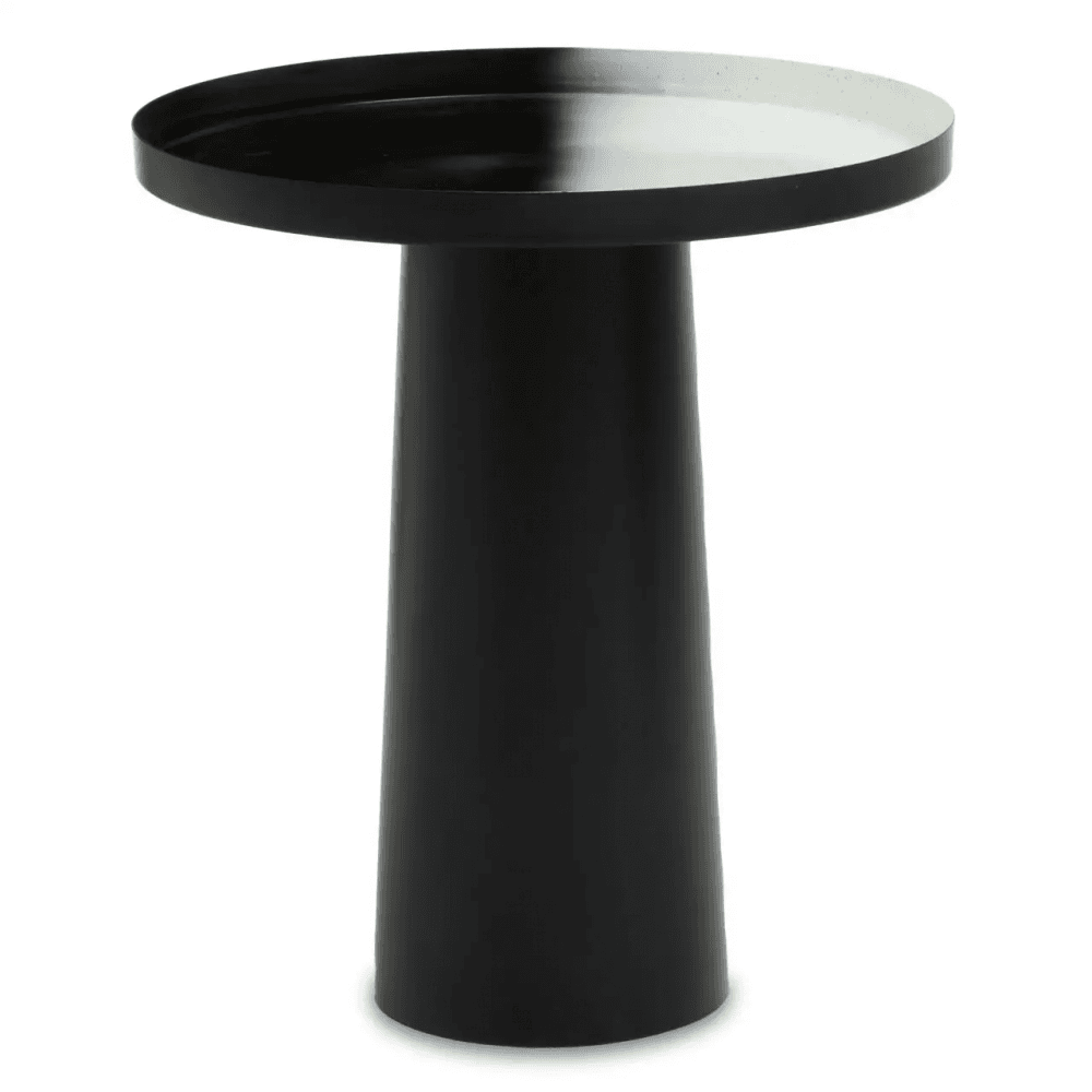 Kensington Black And White Ombre Side Table