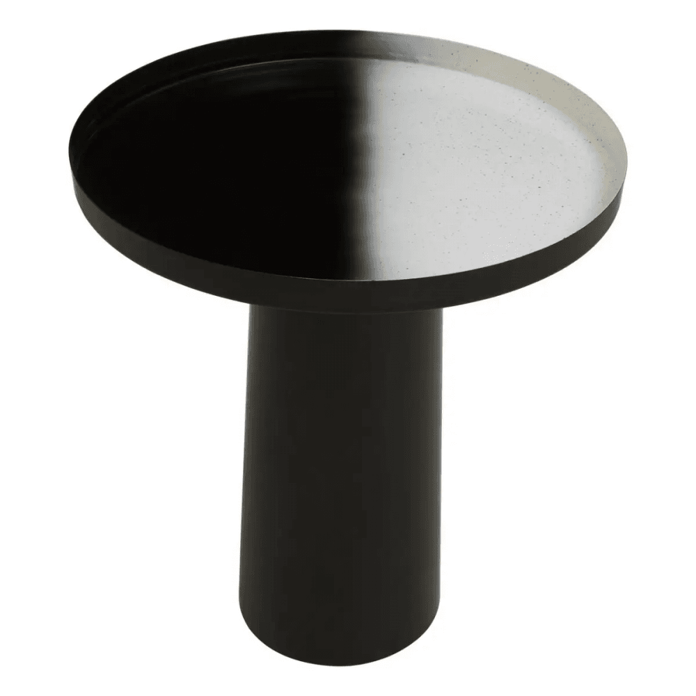Kensington Black And White Ombre Side Table
