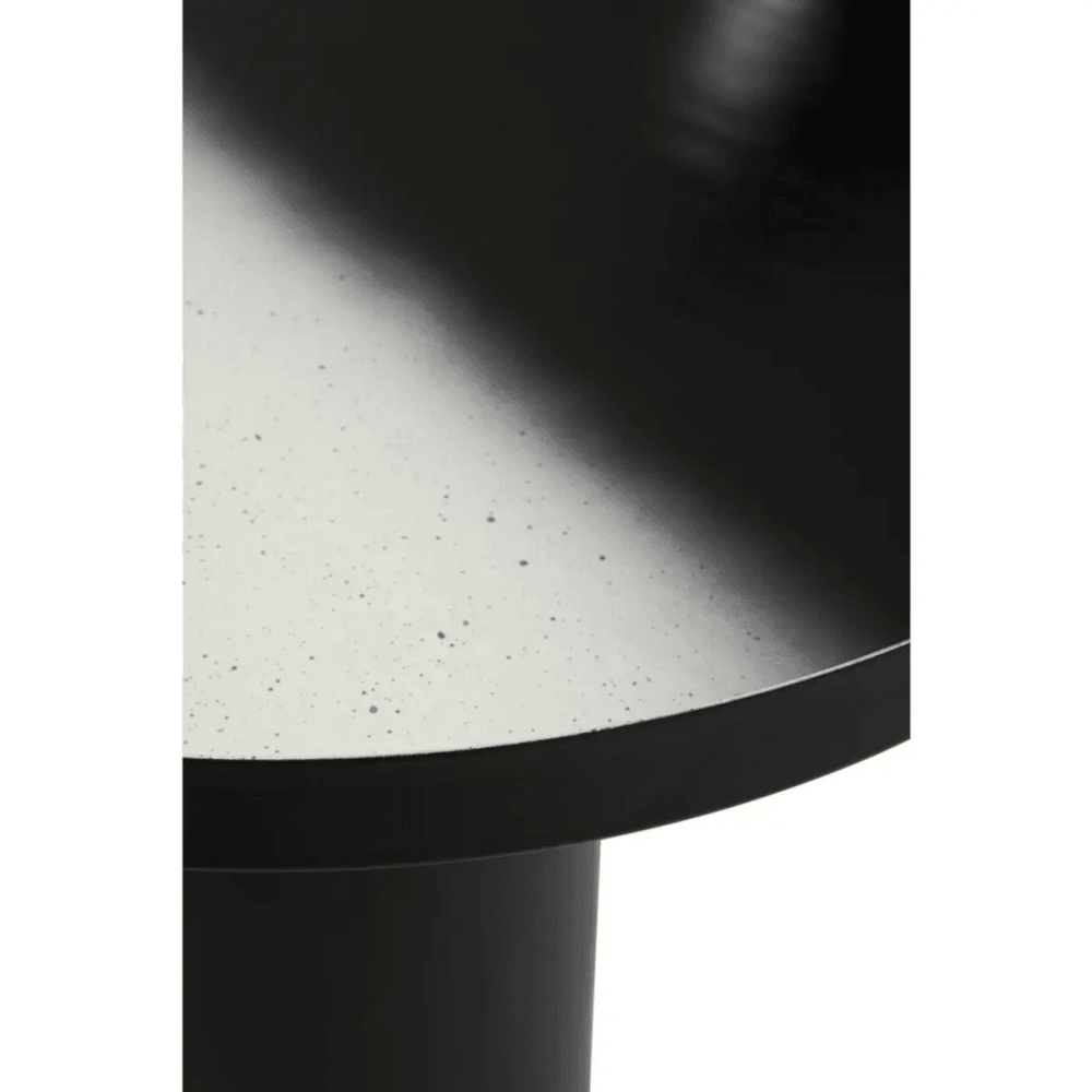 Kensington Black And White Ombre Side Table