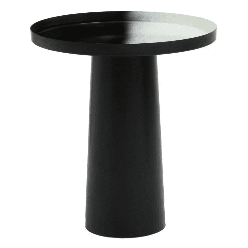 Kensington Black And White Ombre Side Table