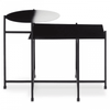 Kensington Two Tier Black And White Ombre Side Table