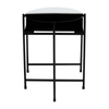 Kensington Two Tier Black And White Ombre Side Table