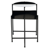 Kensington Two Tier Black And White Ombre Side Table