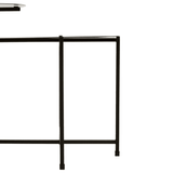 Kensington Two Tier Black And White Ombre Side Table