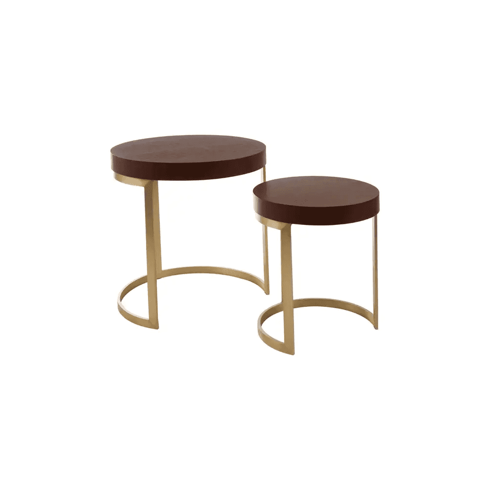Alpine Walnut Wood Nesting Tables