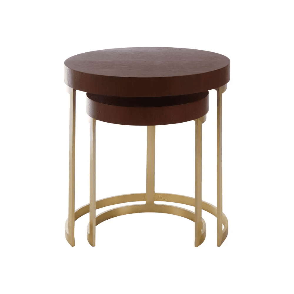Alpine Walnut Wood Nesting Tables