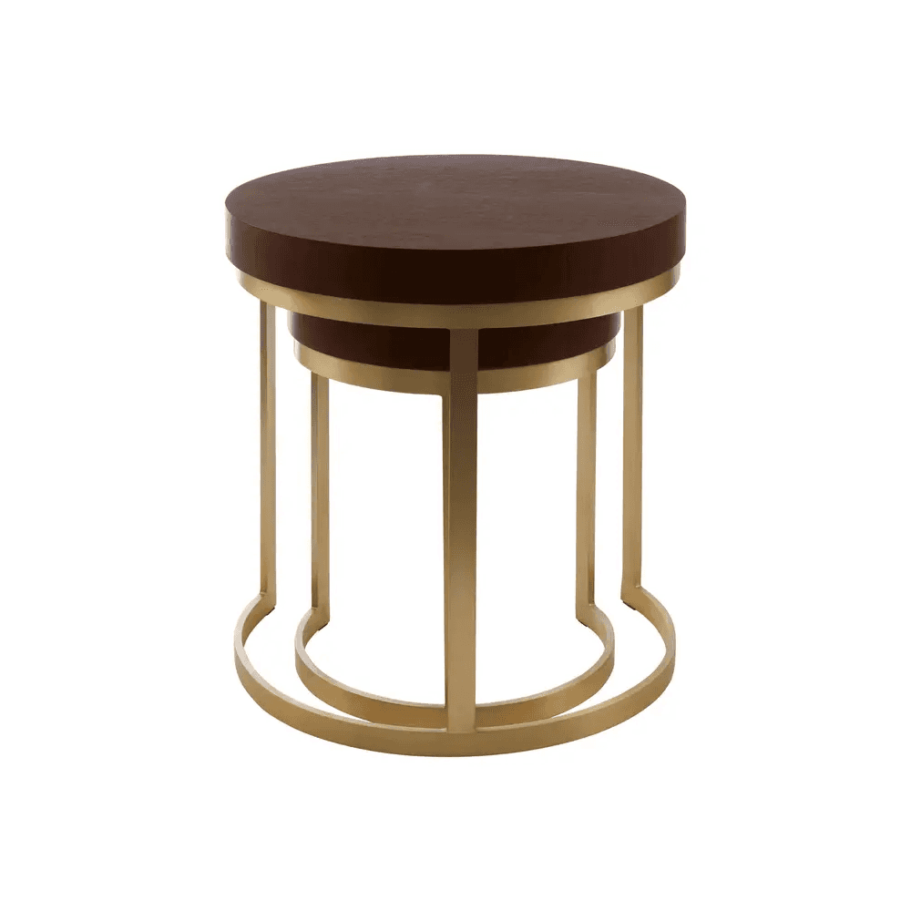 Alpine Walnut Wood Nesting Tables