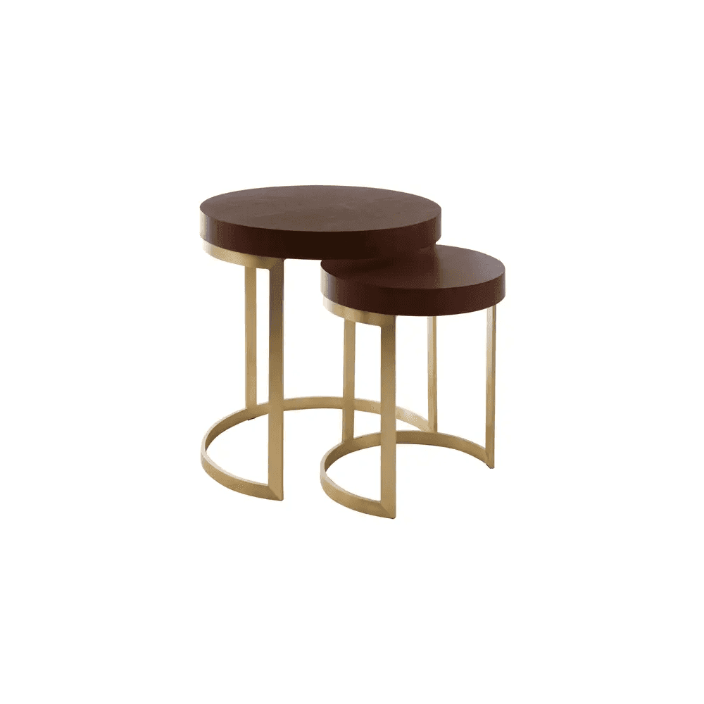 Alpine Walnut Wood Nesting Tables