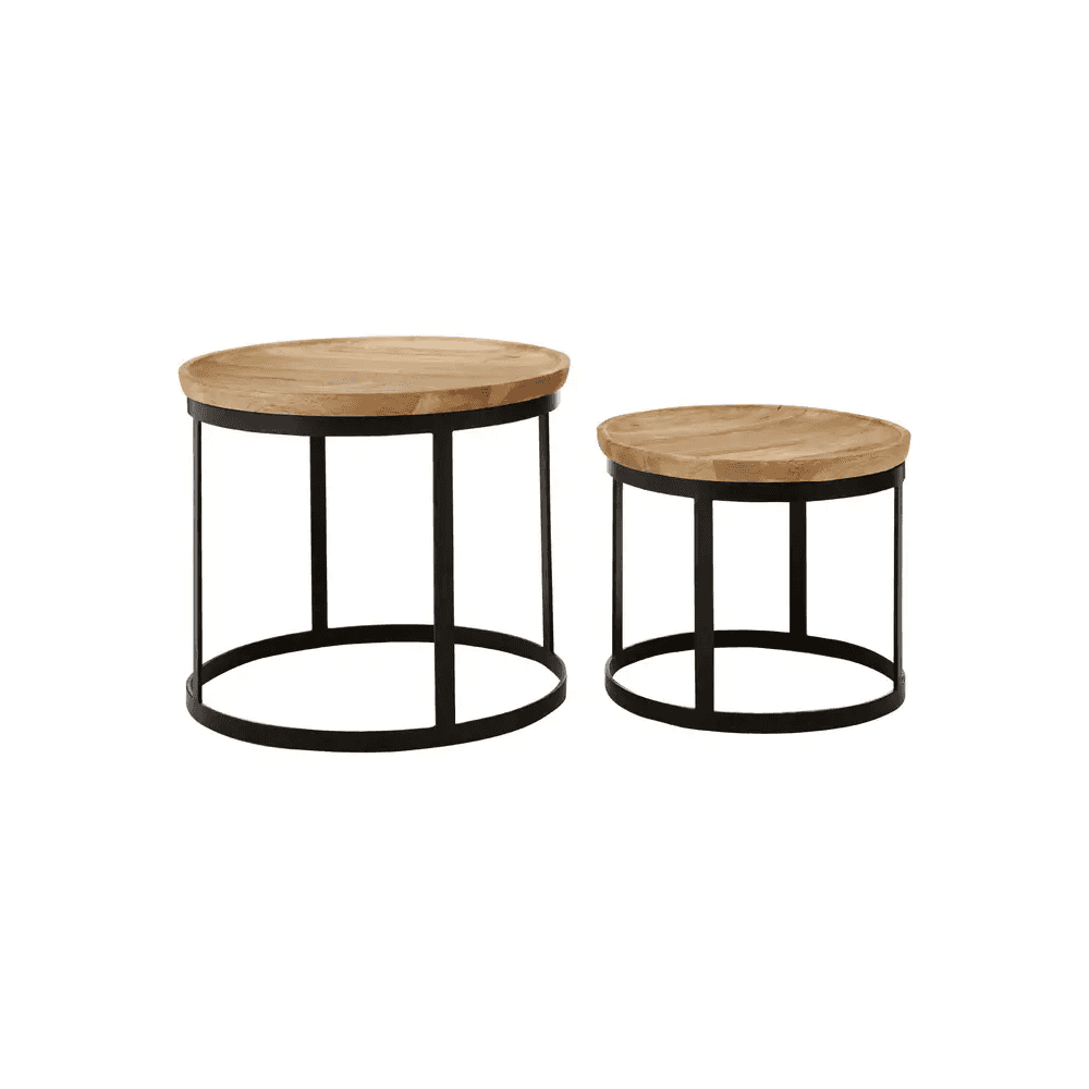 Verona Boho Mango Wood Nesting Tables