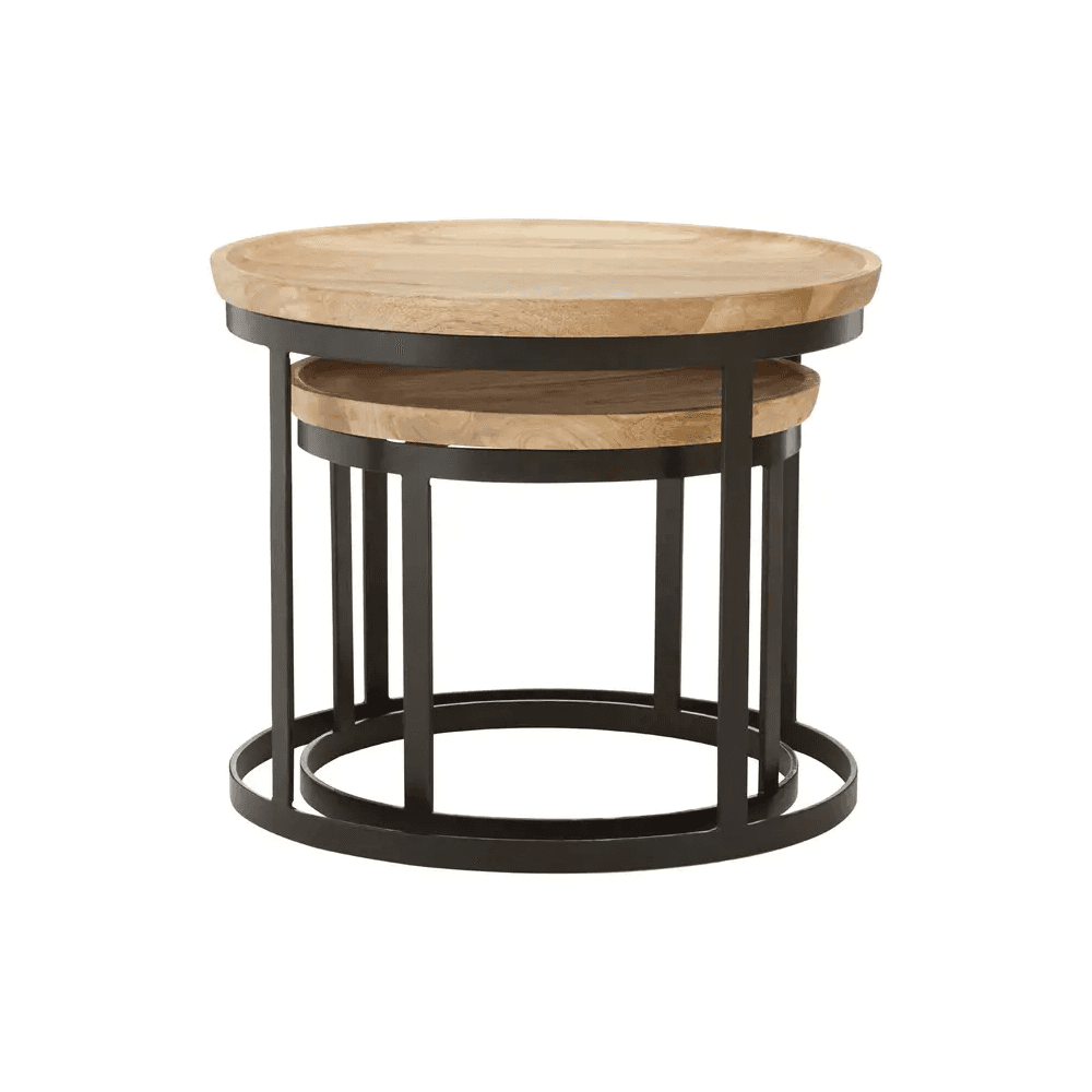 Verona Boho Mango Wood Nesting Tables