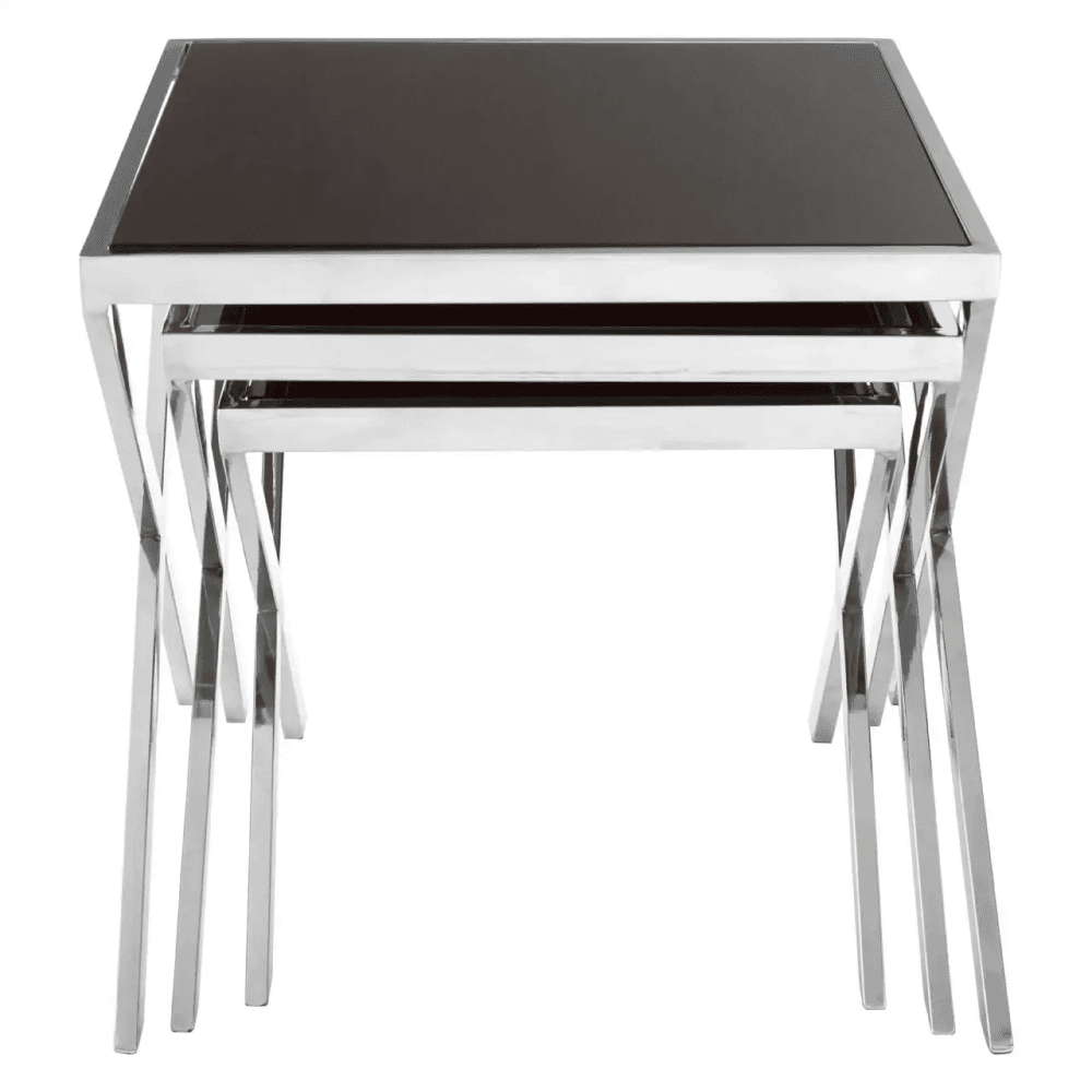 Hadley Chrome Nesting Tables