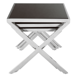 Hadley Chrome Nesting Tables