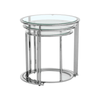Inspire Set Of 3 Silver Nesting Table S