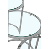 Inspire Set Of 3 Silver Nesting Table S