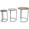 Eltan Trio Hammered Metal Tables