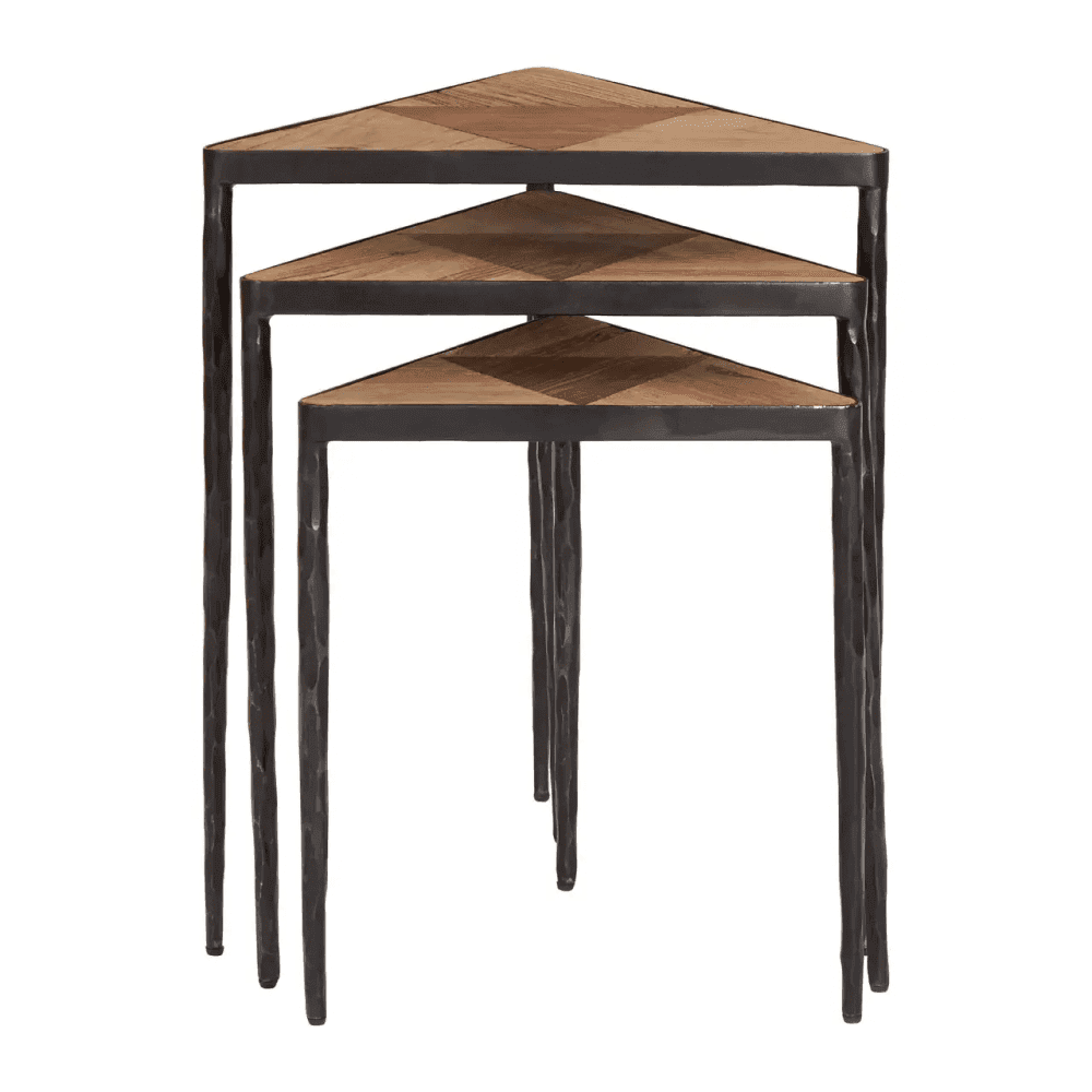 Elmont Set of Three Triangular Nesting Tables