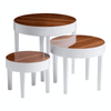 Camden Nest Of 3 White High Gloss Table