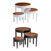 Camden Nest Of 3 White High Gloss Table