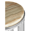 Sterling Onyx Stone Side Table