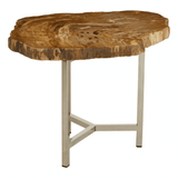 Sterling Small Petrified Wood Side Table