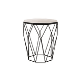 Serenza Octagon Matte Black Side Table