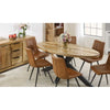 Surrey Solid Wood & Metal Oval Dining Table 6-8 Seater
