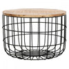 Surrey Solid Wood & Metal Wire Coffee Table