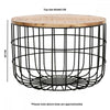 Surrey Solid Wood & Metal Wire Coffee Table