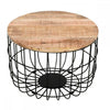 Surrey Solid Wood & Metal Wire Coffee Table