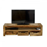 Surrey Solid Wood Large Tvc With 3 Drawers