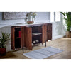 Opal Mango Wood Sideboard With Marble Top & Metal Legs