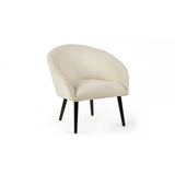 Amari Boucle Accent Chair - Ivory