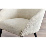 Amari Boucle Accent Chair - Ivory