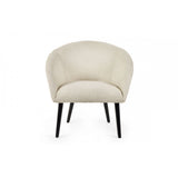 Amari Boucle Accent Chair - Ivory