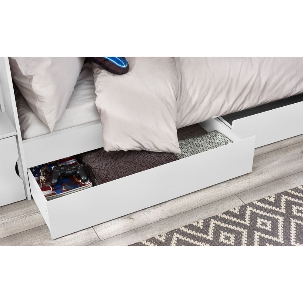 Camelot Staircase Bunk All White