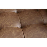 Henley 2 Seater Sofa - Brown Faux Leather