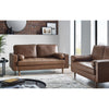 Henley 3 Seater Sofa - Brown Faux Leather