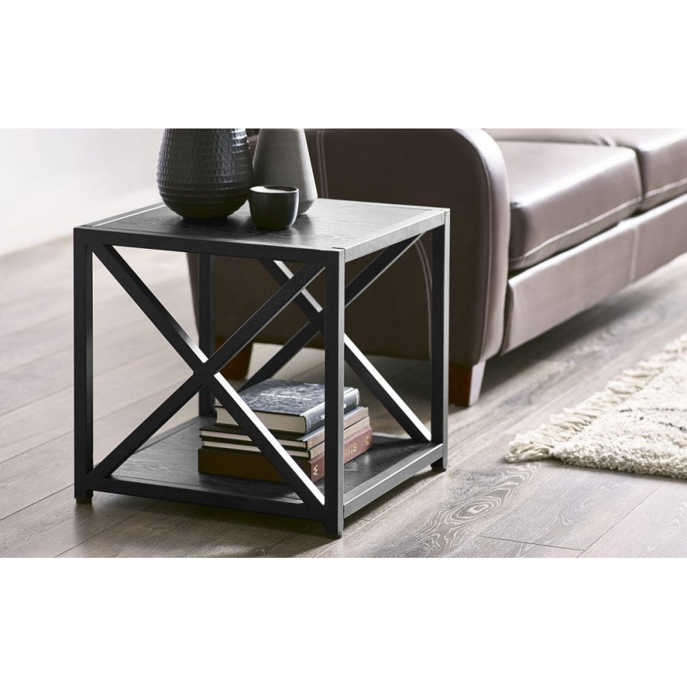 Lima Lamp Table - Black Ash