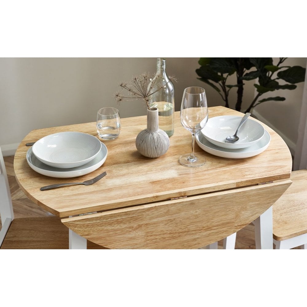Linwood Round Drop Leaf Table - Natural Top