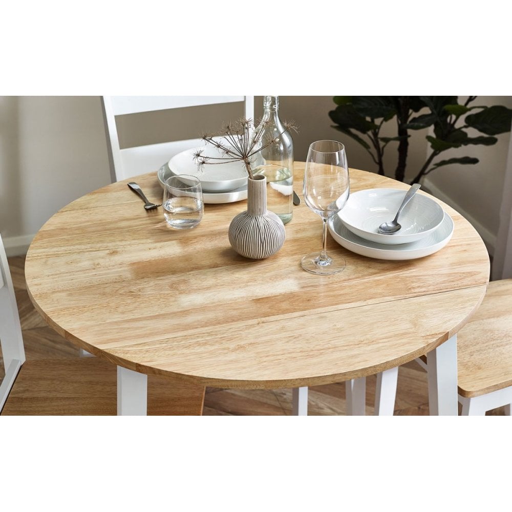 Linwood Round Drop Leaf Table - Natural Top
