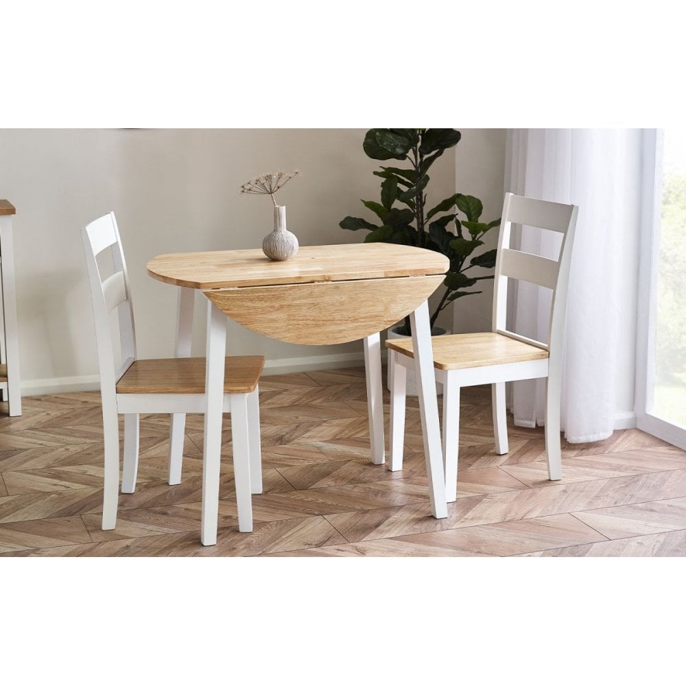 Linwood Round Drop Leaf Table - Natural Top
