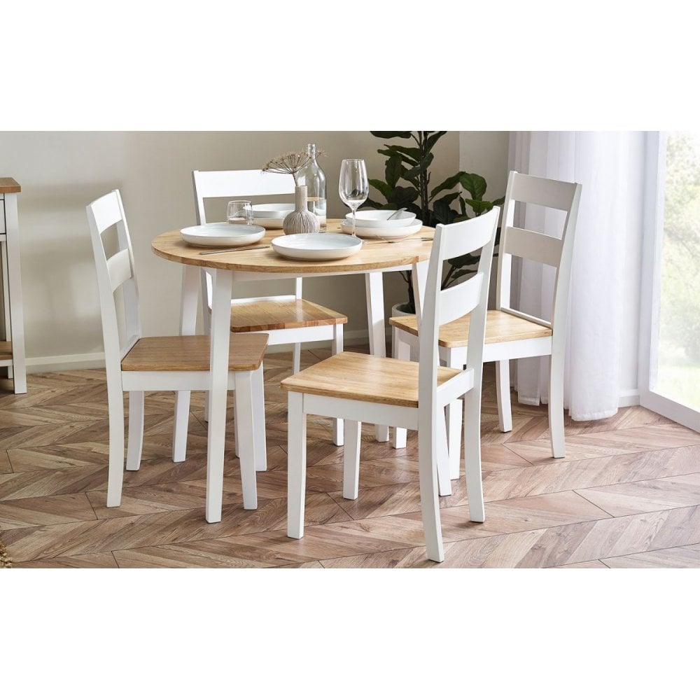 Linwood Round Drop Leaf Table - Natural Top