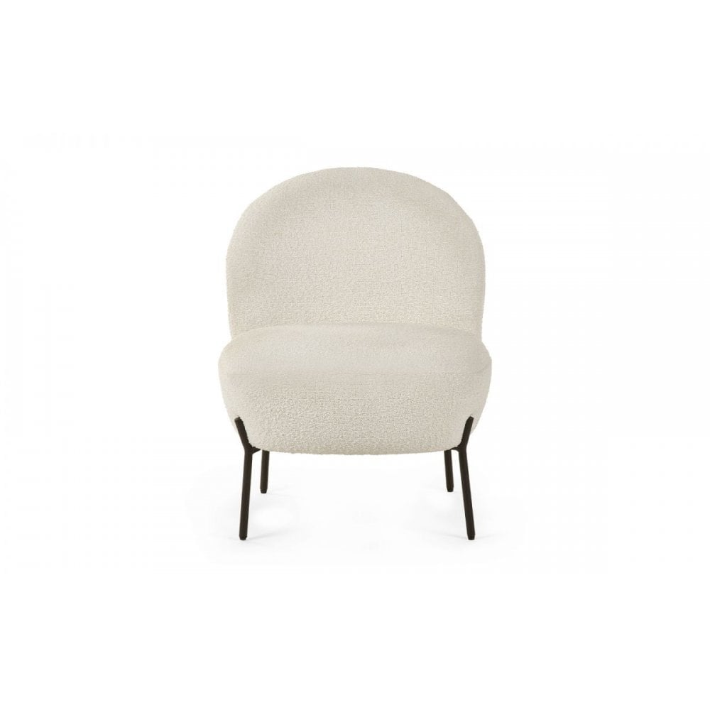 Lulu Boucle Accent Chair - Ivory