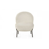 Lulu Boucle Accent Chair - Ivory