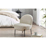 Lulu Boucle Accent Chair - Ivory