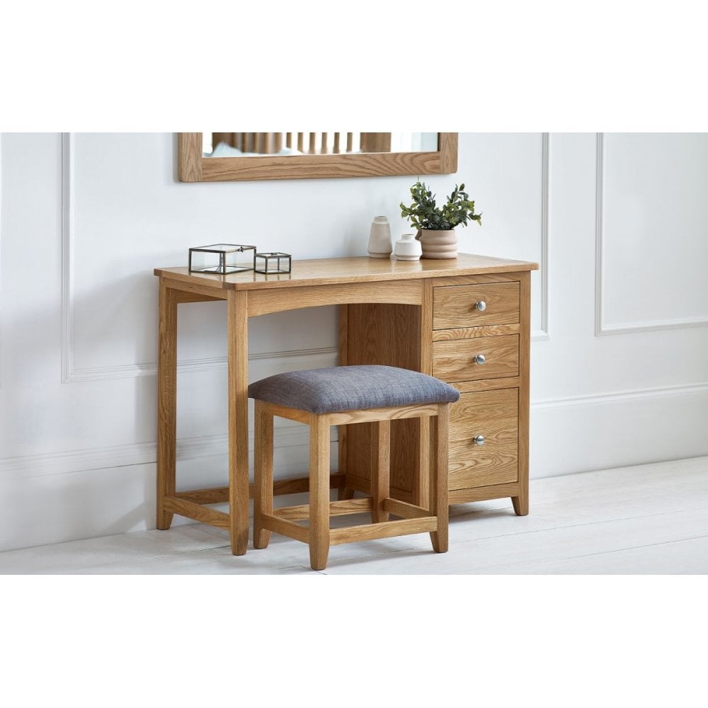 Mallory Single Dressing Table and Stool