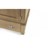 Memphis Limed Oak 2 Door 1 Drawer Wardrobe
