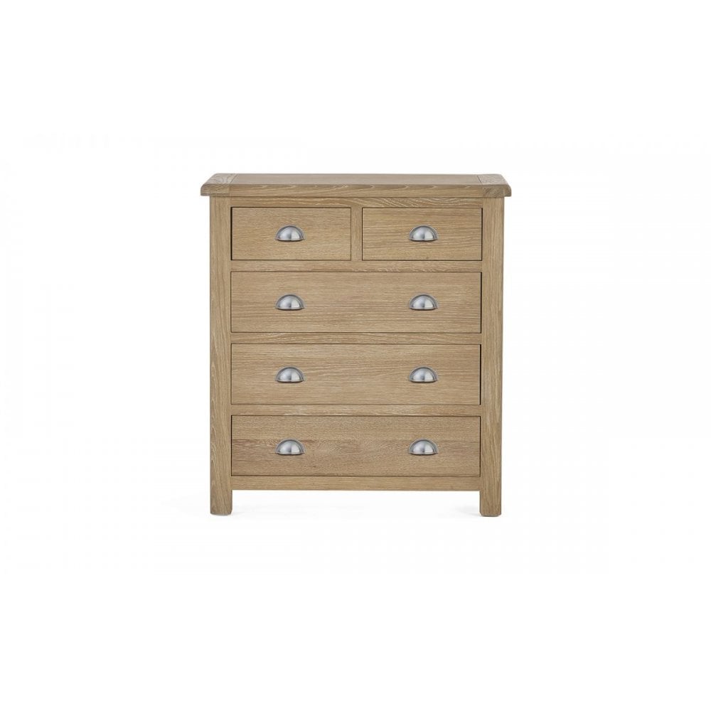 Memphis Limed Oak 3 + 2 Drawer Chest