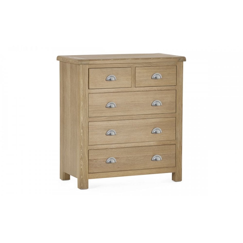 Memphis Limed Oak 3 + 2 Drawer Chest